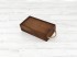 Caja madera Envejecida 2 Botellas aceite c/tapa corredera Ref.2BotME