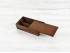 Caja madera Envejecida 2 Botellas aceite c/tapa corredera Ref.2BotME