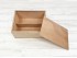 Caja de madera 23x18,5x10 cm. c/tapa corredera y 2 divisiones Ref.PC32G