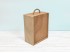 Caja de madera 23x18,5x10 cm. c/tapa corredera y 2 divisiones Ref.PC32G