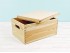 Pine box 35x25x18.5 cm. with lid and handles Ref.DRBOX3