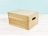 Caja de pino 35x25x18,5 cm. c/tapa y asas Ref.DRBOX3