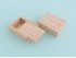 Caja de madera 9x7x3,5 cm. c/tapa corredera Enrasada Ref.P1002