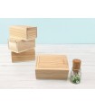 Caja de madera 8,5x5,5x4,5 cm. c/tapa corredera Enrasada Ref.PC1PD