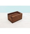 Caja de madera Envejecida 8,5x5,5x4,5 cm. c/tapa corredera Ref.PC1P