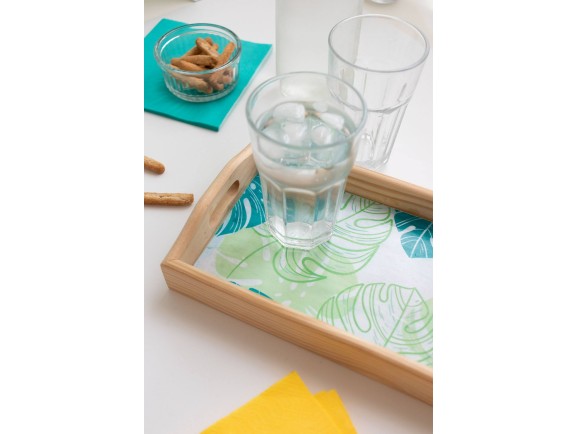 Bandeja de madera rectangular 32,5x17,5x4,5 Ref.P1092AZ