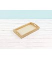 Bandeja de madera rectangular 32,5x17,5x4,5 Ref.P1092AZ