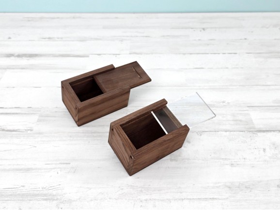 Caja de madera Envejecida 8,5x5,5x4,5 cm. Ref.PC1P