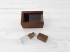 Pack PenDrive Madera Oscura y Cristal + Caja envejecida Ref.PackPC1PMCH8