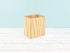 Solid pine pencil holder 9x7x10 cm. Ref. CR126