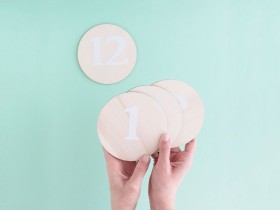 Wooden circle Ø12 cm. Ref.HD120