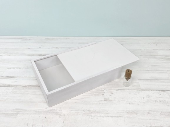 Pack Caja para fotógrafos Blanca + PenDrive Ref.Pack1454DBCH4