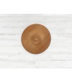 Aplique plafón de madera Sapelly liso Ø7 cm. Ref.2357
