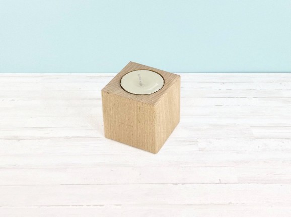 copy of Wooden candle holder 10x5x5 cm. Ref.ET2023