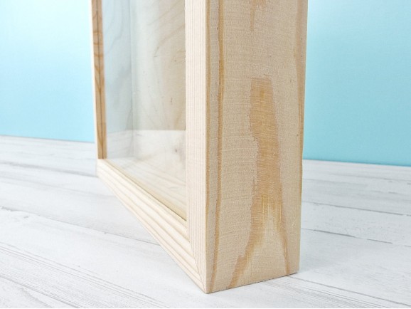 3D Frame Box with glass 25x25x4 cm. Ref.DRRA400