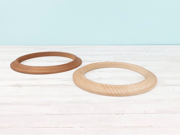Aro de madera Ø10 cm. c/perfil exterior Ref.138
