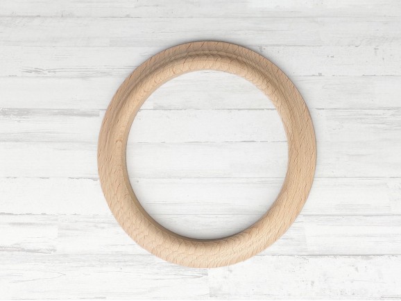 Wooden ring Ø10 cm. with external profile Ref.138
