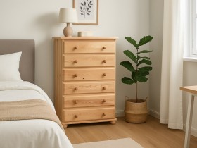 Wooden dresser 6 drawers Ref.2251