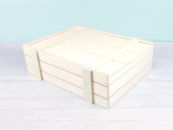 Caja de madera tipo Embalaje 35x27x10 cm. c/tapa corredera Ref.P1454C10RT