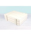 Caja de madera tipo Embalaje 35x27x10 cm. c/tapa corredera Ref.P1454C10RT