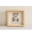 3D Frame Box with glass 25x25x4 cm. Ref.DRRA400