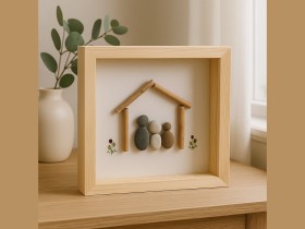 3D Frame Box with glass 25x25x4 cm. Ref.DRRA400