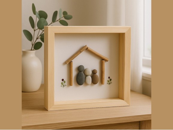 3D Frame Box with glass 25x25x4 cm. Ref.DRRA400