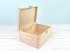 Pine wood box 28x21x13 cm. with hinge and clasp Ref. DRSBOX1