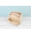 Pine wood writing desk 25x9.5x20 cm. with drawer Ref.DRAB279