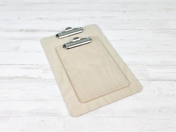 Wooden Menu Card with clip, 2 sizes Ref.DRAB14