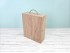 Wooden box 1 Bottle + 2 glasses hinge and clasp Ref.PC33