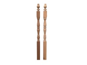 Turned beech pillar 1100x70x70 mm. Ref.ST201A7
