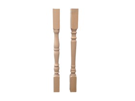 Beech wood baluster 900x70x70 mm. Ref.ST2001A