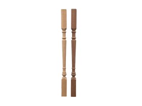 Smooth wooden baluster 900x55x55 mm. Ref.ST200A