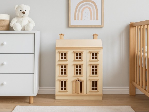 Rustic wooden dollhouse Ref.AR12431