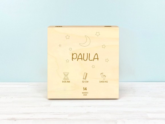 Caja Natalicio Personalizada Ref.CN2021