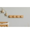 Natural wall coat rack 4 Combined hangers Ref.855C