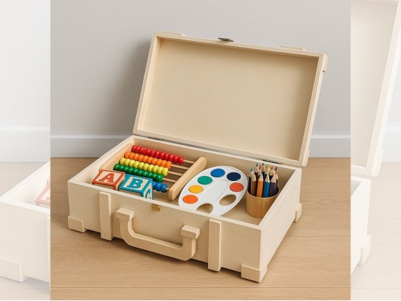 Wooden briefcase 45x24x16 cm. Ref.AW24781