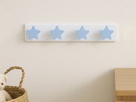 Perchero pared 2, 3 y 4 colgadores Estrellas Ref.3020