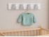 Perchero pared 4 colgadores Osos Gris Ref.3021
