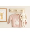 Wall coat rack with 3 colored hangers with Polka Dots Ref.3019-BE