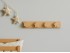 Natural wall coat rack 4 Combined hangers Ref.855C