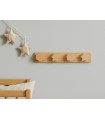 Perchero pared Natural 4 colgadores Combinados Ref.855BC