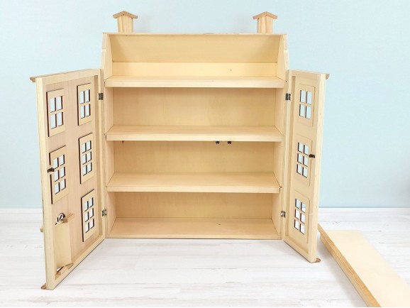 Rustic wooden dollhouse Ref.AR12431