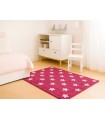 Alfombra Fucsia Estrellas Rosas Ref.LCFSW