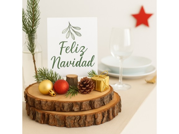 Rodaja de madera natural 100% Ref.MO1223