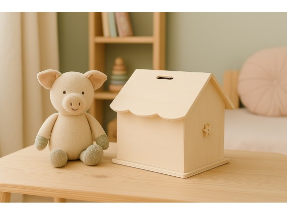 Casa de muñecas de madera c/mueblecitos Ref.AR15702