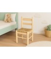 Silla infantil Natural Sara con asiento de enea Ref.AR131929