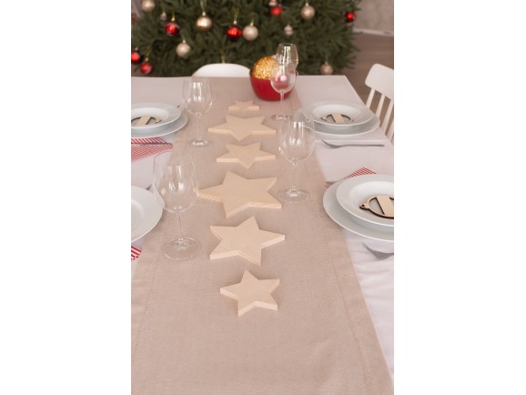 Pack 3 estrellas de madera Ref.DRZN725K