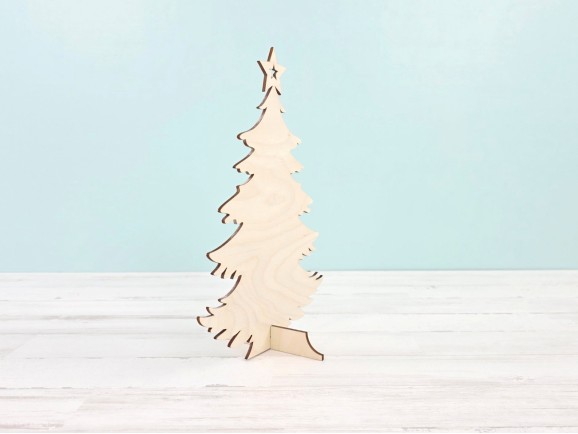 Wooden Christmas Tree 24 cm. Ref.DRZN220